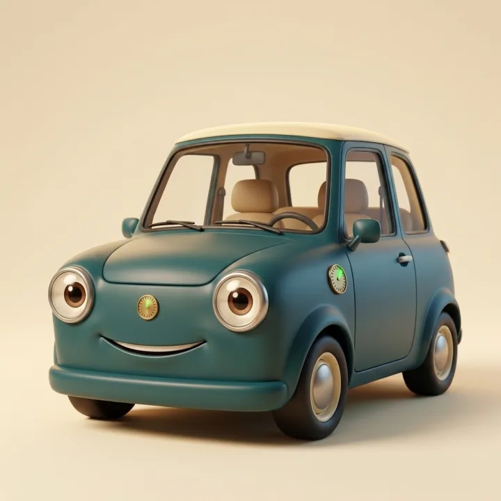 Hattie — the hatchback (drawn portrait)